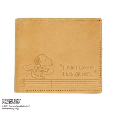 【当商品送料無料】スヌーピー 財布 本革 二つ折り財布 通販 SNOOPY サイフ さいふ PEANUTS ピーナッツ BOWLING 2つ折り