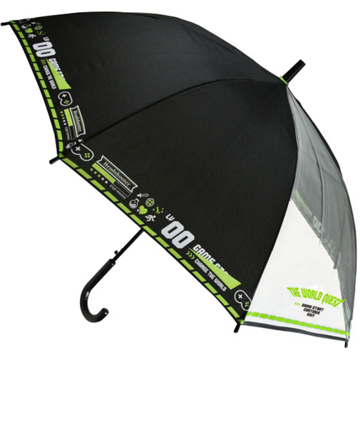 【当商品送料無料】傘 子供用 55 通販 ジャンプ傘 長傘 かさ小学生 キッズ 子供 こども 子ども 男の子 男子 男児 透明窓 窓付き 1コマ