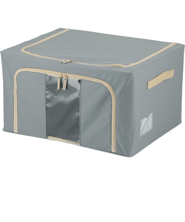 【当商品送料無料】窓付 積み重ね 収納ボックス 55L 衣類収納 通販 衣装ケース 窓付き 折りたたみ式 折り畳み式 クローゼット収納 収納ケース