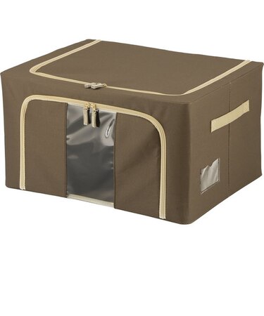【当商品送料無料】窓付 積み重ね 収納ボックス 55L 衣類収納 通販 衣装ケース 窓付き 折りたたみ式 折り畳み式 クローゼット収納 収納ケース