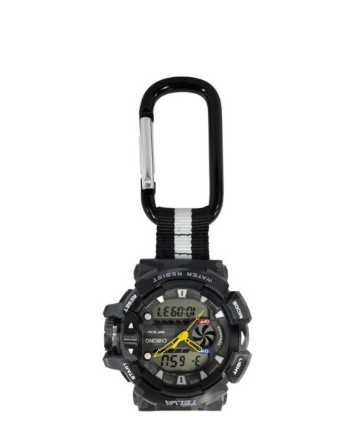 【当商品送料無料】キーホルダー 時計 通販 ハンギングウオッチ カラビナウォッチ ハングウォッチ デジタル時計 アナログ時計 アナデジ 懐中時計