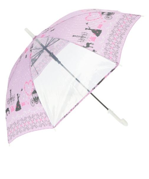 【当商品送料無料】子供 傘 55cm 女の子 通販 子供用 長傘 ジャンプ傘 子ども キッズ おしゃれ かわいい 小学生 こども 透明窓 雨傘