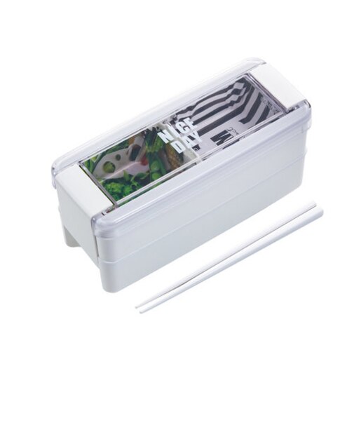 【当商品送料無料】お弁当箱 2段 女性用 通販 ランチボックス 二段弁当箱 弁当箱 お箸付き おべんとうばこ パッキン一体型 食洗機対応 透明ふた