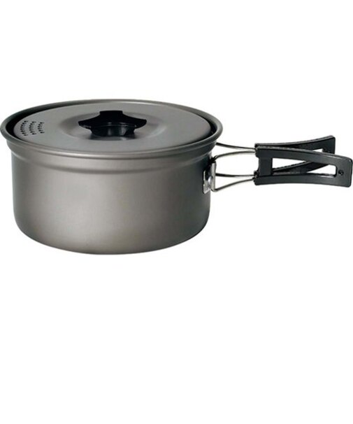 【当商品送料無料】キャンプ 調理器具 片手鍋 通販 GoGoキャンプメシ GO-06 湯切り片手鍋 鍋 なべ ナベ クッカー コッヘル 16cm