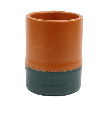 【当商品送料無料】ペン立て おしゃれ 通販 Greeful グリーフル ペンスタンド 鉛筆立て メガネスタンド puレザー 合皮 革 オフィス