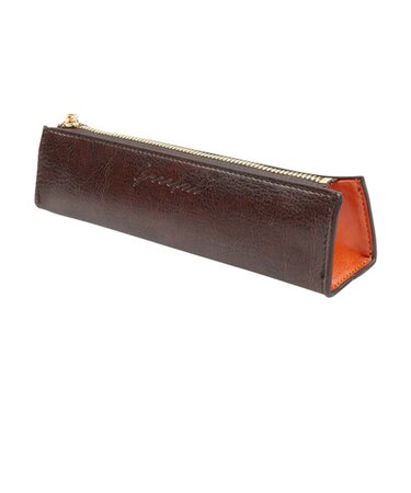 【当商品送料無料】Greeful ペンケース m 通販 グリーフル 筆箱 ペンポーチ puレザー ワイン×ブラウン ダークグリーン×キャメル