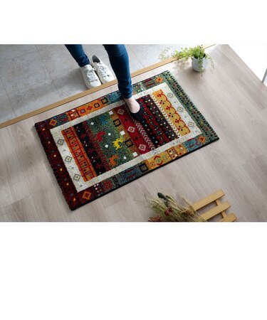 【当商品送料無料】玄関マット 室内 屋外 長方形 北欧 通販 玄関 マット フロアマット ウィルトン織り 50×80cm 防臭 抗菌 消臭 立体感