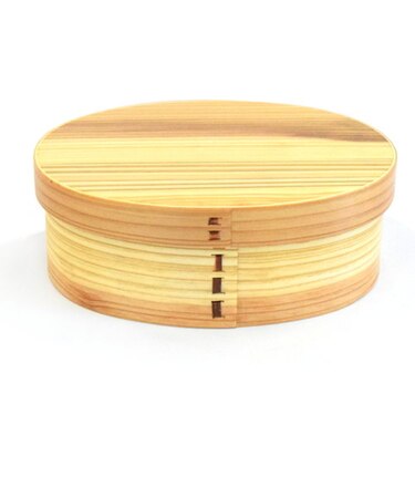 【当商品送料無料】弁当箱 曲げわっぱ M 通販 曲げわっぱ弁当箱 約 600ml まげわっぱ お弁当箱 わっぱ ランチボックス わっぱ弁当 仕切り