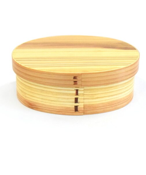 【当商品送料無料】弁当箱 曲げわっぱ M 通販 曲げわっぱ弁当箱 約 600ml まげわっぱ お弁当箱 わっぱ ランチボックス わっぱ弁当 仕切り