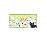 【当商品送料無料】ミニタオル 猫 お洒落 通販 ミニタオルハンカチ 開運 ハンカチタオル タオルハンカチ タオル ミニ ハンドタオル ネコ ねこ