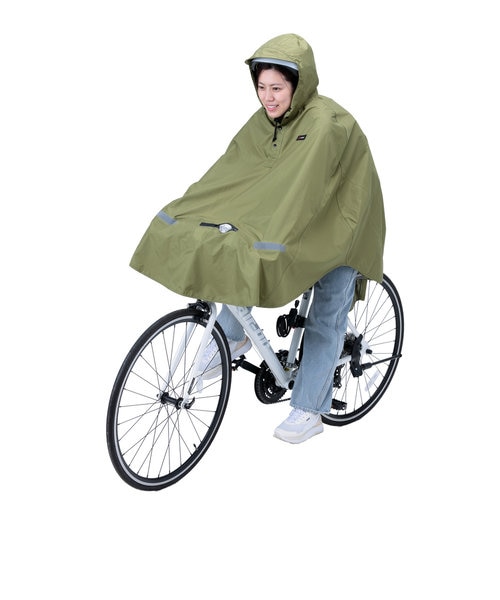 当商品送料無料】レインコート 自転車 ポンチョ 通販 ヒザを雨から守る