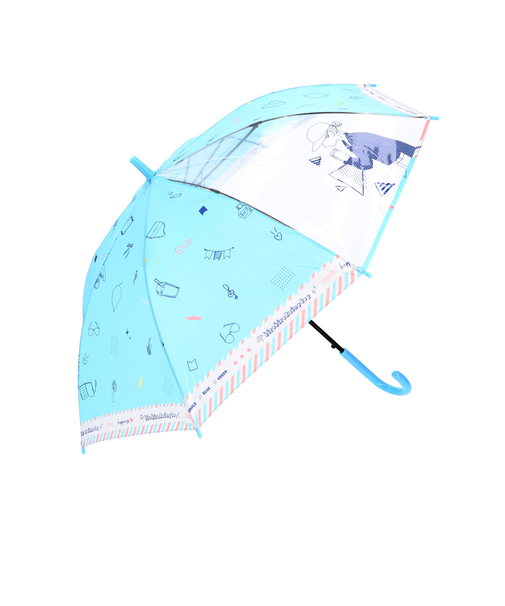 【当商品送料無料】傘 子供用 55 通販 ジャンプ傘 長傘 かさ小学生 キッズ 子供 こども 子ども 女の子 女子 女児 透明窓 窓付き 55cm