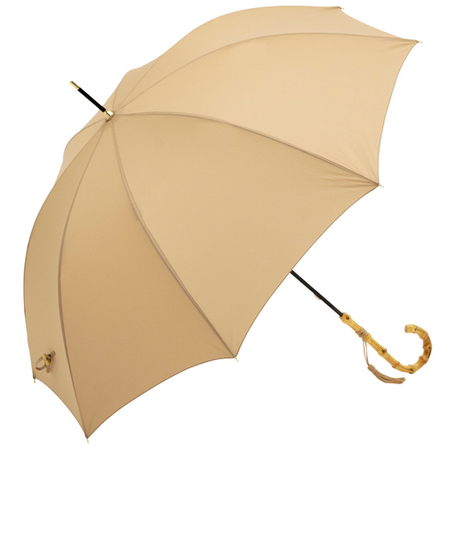 【当商品送料無料】ビコーズ 傘 because 通販 雨傘 長傘 晴雨兼用 UVカット 日傘 58cm 58センチ 手開き バンブーハンドル かさ