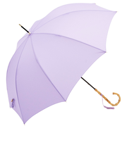 【当商品送料無料】ビコーズ 傘 because 通販 雨傘 長傘 晴雨兼用 UVカット 日傘 58cm 58センチ 手開き バンブーハンドル かさ