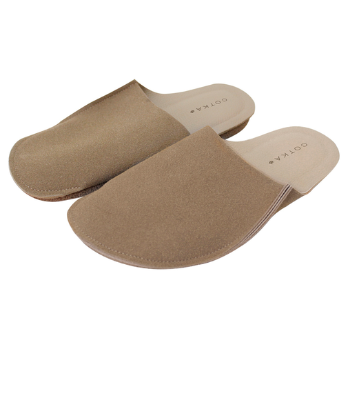 【当商品送料無料】携帯スリッパ メンズ スエード 通販 スリッパ 室内履き 室内ばき ルームシューズ おしゃれ 折らない 袋付き フラット