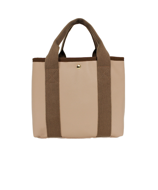 【当商品送料無料】トートバッグ レディース 通販 おしゃれ 合皮ファスナー仕切りトート 小さめ フェイク レザー 仕切り付き トートバッグミニ