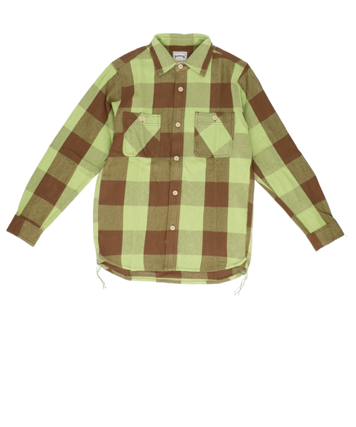 【当商品送料無料】ヒューストン シャツ 40958 通販 HOUSTON ネルシャツ フランネルシャツ チェックビエラシャツ ワークシャツ