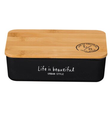 【当商品送料無料】ランチボックス おしゃれ 通販 弁当箱 お弁当箱 1段 一段 600ml レンジ対応 本体のみ 食洗機対応 LIFE IS