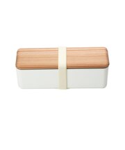 【当商品送料無料】お弁当箱 おしゃれ 通販 スリム L お弁当 木蓋 ランチボックス 約400ml 天然木 木目 電子レンジ 食洗機 木 古代杉