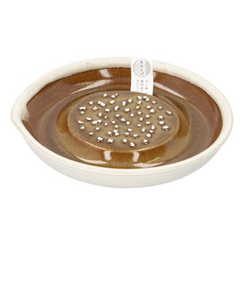 【当商品送料無料】もとしげ おろし器 中 通販 おろしき わさびおろし 器 すりおろし 陶器 薬味おろし やくみおろし 石見焼 にんじん 長芋