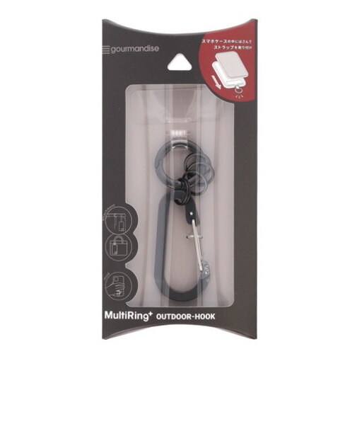 【当商品送料無料】マルチリングプラス フック 通販 アウトドアフック カラビナ スマホアクセサリー マルチホルダー 携帯ストラップ 落下防止