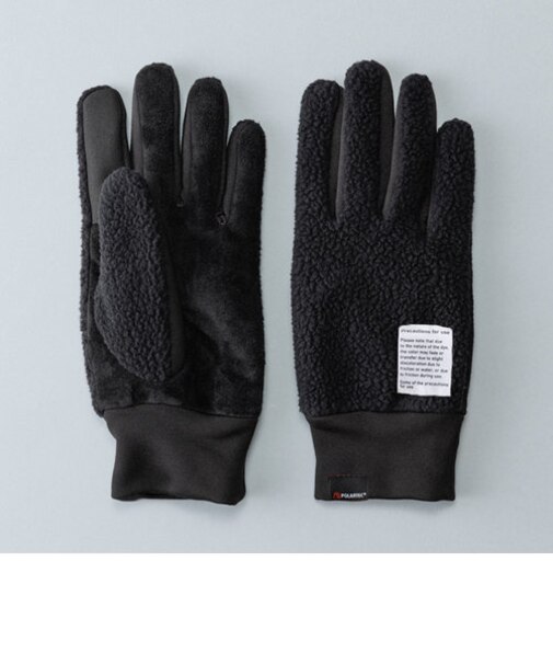 【当商品送料無料】クロダ 手袋 メンズ 通販 グローブ 手ぶくろ POLARTEC ThermalPro 防寒 レザー 革 ピッグスエード コンビ