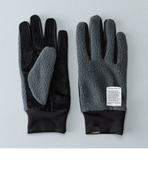 【当商品送料無料】クロダ 手袋 メンズ 通販 グローブ 手ぶくろ POLARTEC ThermalPro 防寒 レザー 革 ピッグスエード コンビ