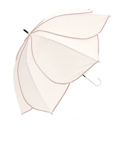 【当商品送料無料】傘 レディース 長傘 通販 50cm 晴雨兼用傘 雨傘 長傘 花びら傘 ワンタッチ傘 日傘 かさ カサ おしゃれ 無地 UVカット