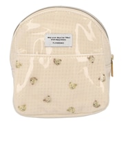 【当商品送料無料】FLOWERING フラワーリング ポーチ キルティング 縦型 通販 マチあり 自立 収納 ポケット 縦 PVC デザイン 大人