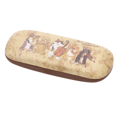 【当商品送料無料】メガネケース おしゃれ 通販 眼鏡ケース めがねケース マンハッタナーズ Manhattaner's セミハード 猫 ねこ ネコ