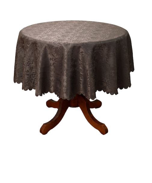 【当商品送料無料】テーブルクロス 円形 カバー ダマスク柄 通販 ラウンドクロス テーブルカバー 敷物 クロス ラウンド はっ水 はっ水加工