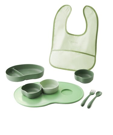 【当商品送料無料】SUCSUC スクスク ベビー 食器 セット スプーン フォーク ボウル トレイ 通販 7点 レンジ 食洗機 子ども食器