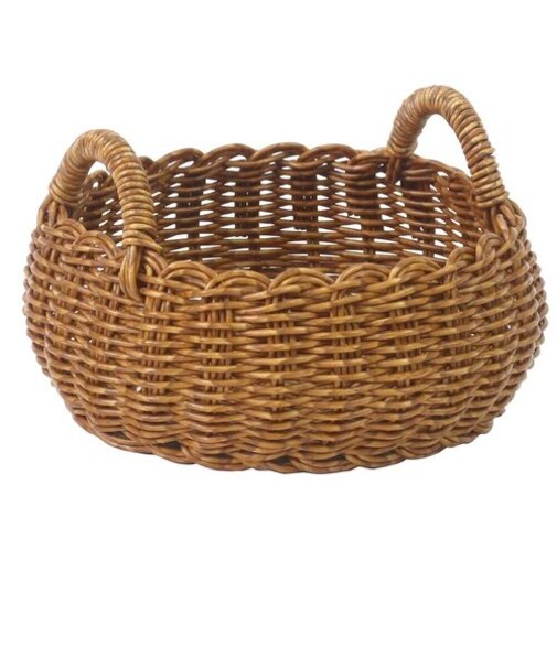 【当商品送料無料】ユティル かご バスケット 通販 UTILE ラウンドローバスケット カゴ 籠 キッチンバスケット キッチン収納 ナチュラル