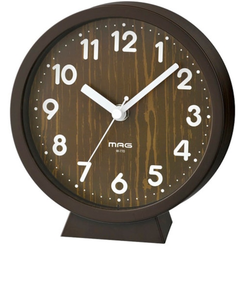 【当商品送料無料】MAG マグ 防水 置掛時計 時計 置掛両用 通販 置掛両用時計 木目調 コンパクト 北欧風 ナチュラル かわいい デザイン