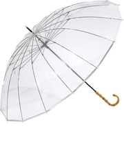 【当商品送料無料】wpc 傘 ビニール傘 通販 レディース 透明 16本骨 長傘 雨傘 オシャレ 大人 かわいい シンプル 無地 バンブーハンドル