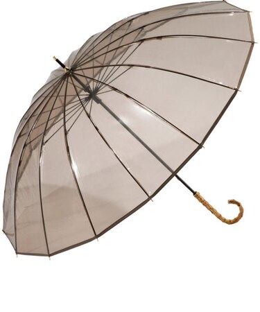 【当商品送料無料】wpc 傘 ビニール傘 通販 レディース 透明 16本骨 長傘 雨傘 オシャレ 大人 かわいい シンプル 無地 バンブーハンドル