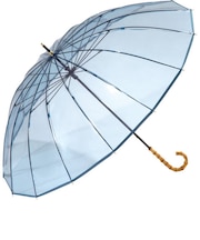 【当商品送料無料】wpc 傘 ビニール傘 通販 レディース 透明 16本骨 長傘 雨傘 オシャレ 大人 かわいい シンプル 無地 バンブーハンドル