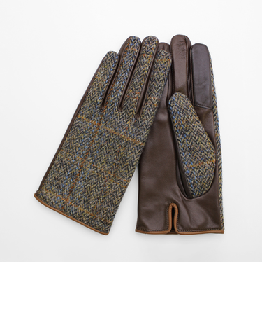 【当商品送料無料】ハリスツイード 手袋 レディース 通販 Harris Tweed グローブ 手ぶくろ タッチパネル対応 スクワラン加工 抗菌