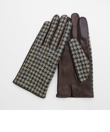 【当商品送料無料】ハリスツイード 手袋 レディース 通販 Harris Tweed グローブ 手ぶくろ タッチパネル対応 スクワラン加工 抗菌