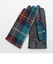 【当商品送料無料】ハリスツイード 手袋 レディース 通販 Harris Tweed グローブ 手ぶくろ タッチパネル対応 スクワラン加工 抗菌