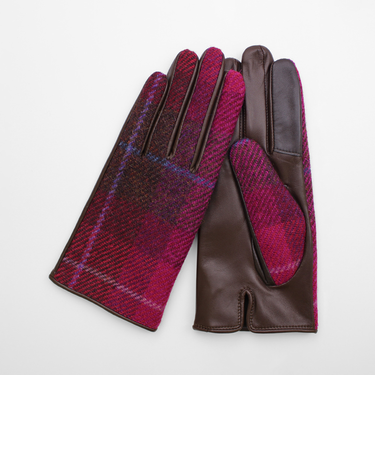 【当商品送料無料】ハリスツイード 手袋 レディース 通販 Harris Tweed グローブ 手ぶくろ タッチパネル対応 スクワラン加工 抗菌