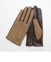 【当商品送料無料】ハリスツイード 手袋 レディース 通販 Harris Tweed グローブ 手ぶくろ タッチパネル対応 スクワラン加工 抗菌