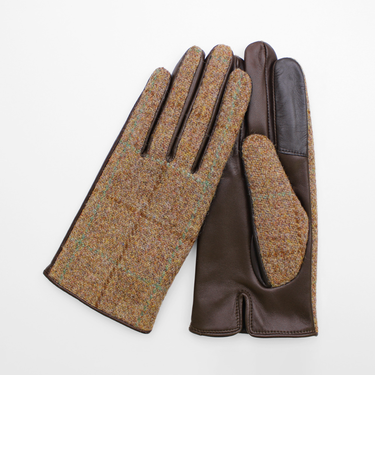 【当商品送料無料】ハリスツイード 手袋 レディース 通販 Harris Tweed グローブ 手ぶくろ タッチパネル対応 スクワラン加工 抗菌