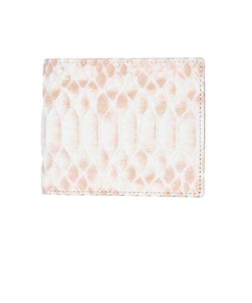 【当商品送料無料】財布 メンズ 二つ折り 本革 通販 ZOO ZBF-016 ズー ブリーチパイソン 蛇革 ヘビ革 折り財布 折財布 小銭入れ