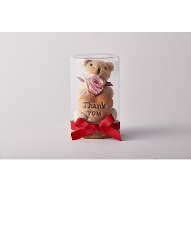 【当商品送料無料】プリザーブドフラワー かわいい 通販 リトルベア フラワーアレンジメント プリザードフラワー フラワーギフト お花 花 くま 熊