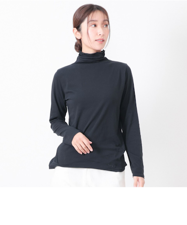 【当商品送料無料】ボトルネック プルオーバー 長袖 通販 Tシャツ カットソー ロンT 長袖Tシャツ タートルネック レディース UVカット