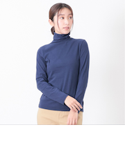 【当商品送料無料】ボトルネック プルオーバー 長袖 通販 Tシャツ カットソー ロンT 長袖Tシャツ タートルネック レディース UVカット