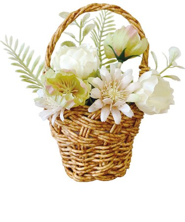 【当商品送料無料】バスケット グリーンバスケット 通販 カゴ 籠 プランター 寄せ植え 小物収納 グリーン 植物 丸い ラウンド ワンハンドル