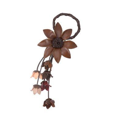 【当商品送料無料】バッグチャーム おしゃれ 通販 Melody 12992 メロディー キーリング 革 キーホルダー フラワー 花