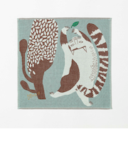 【当商品送料無料】moritaMiW ガーゼハンカチ 通販 ガーゼ ハンカチ 刺繍 ふんわり 軽い 綿100% 3重 かわいい 柄 生き物 動物